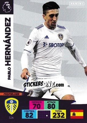 Sticker Pablo Hernández - English Premier League 2020-2021. Adrenalyn XL n. 326 - Panini