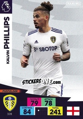 Sticker Kalvin Phillips - English Premier League 2020-2021. Adrenalyn XL n. 328 - Panini