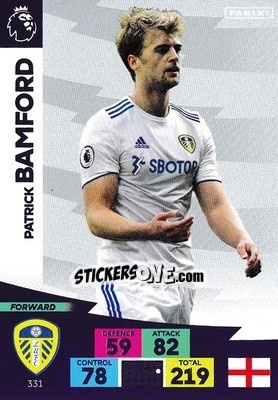 Sticker Patrick Bamford - English Premier League 2020-2021. Adrenalyn XL - Panini