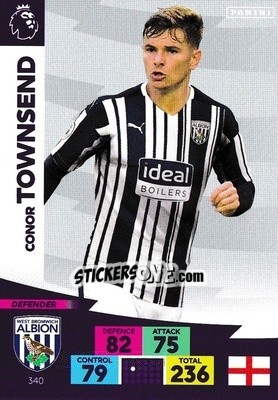 Figurina Conor Townsend - English Premier League 2020-2021. Adrenalyn XL - Panini