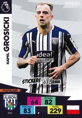 Sticker Kamil Grosicki - English Premier League 2020-2021. Adrenalyn XL - Panini