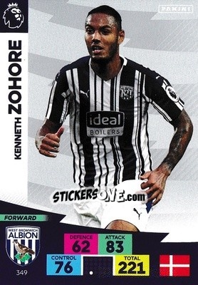 Figurina Kenneth Zohore - English Premier League 2020-2021. Adrenalyn XL - Panini