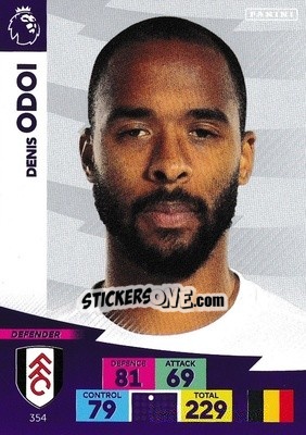 Sticker Denis Odoi - English Premier League 2020-2021. Adrenalyn XL n. 354 - Panini