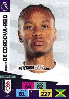 Sticker Bobby Reid - English Premier League 2020-2021. Adrenalyn XL n. 364 - Panini