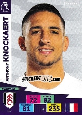 Cromo Anthony Knockaert - English Premier League 2020-2021. Adrenalyn XL n. 367 - Panini