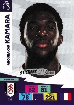 Sticker Aboubakar Kamara - English Premier League 2020-2021. Adrenalyn XL - Panini