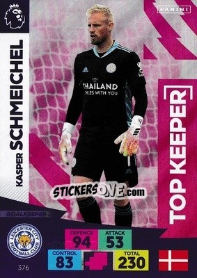 Sticker Kasper Schmeichel - English Premier League 2020-2021. Adrenalyn XL - Panini