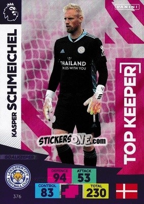 Figurina Kasper Schmeichel - English Premier League 2020-2021. Adrenalyn XL - Panini