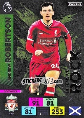 Sticker Andrew Robertson - English Premier League 2020-2021. Adrenalyn XL n. 379 - Panini