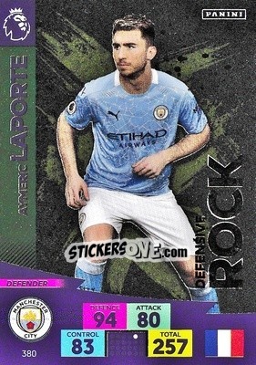 Sticker Aymeric Laporte - English Premier League 2020-2021. Adrenalyn XL n. 380 - Panini