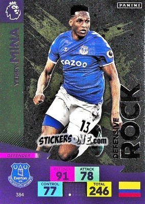 Sticker Yerry Mina - English Premier League 2020-2021. Adrenalyn XL - Panini