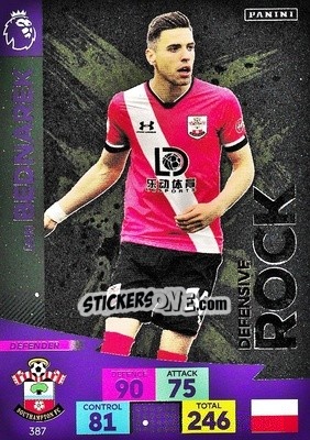 Sticker Jan Bednarek - English Premier League 2020-2021. Adrenalyn XL n. 387 - Panini