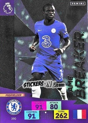 Sticker N'Golo Kante - English Premier League 2020-2021. Adrenalyn XL n. 390 - Panini