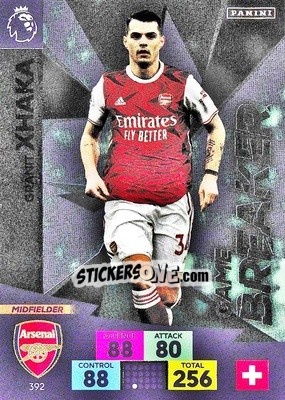 Cromo Granit Xhaka - English Premier League 2020-2021. Adrenalyn XL - Panini