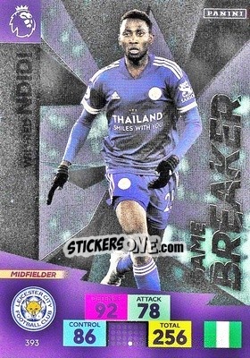 Sticker Wilfred Ndidi - English Premier League 2020-2021. Adrenalyn XL n. 393 - Panini
