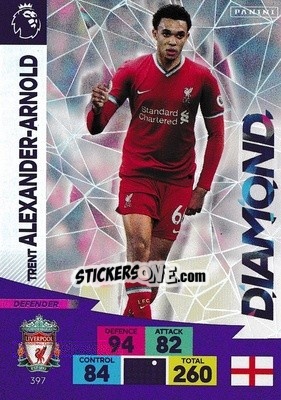 Sticker Trent Alexander-Arnold - English Premier League 2020-2021. Adrenalyn XL n. 397 - Panini