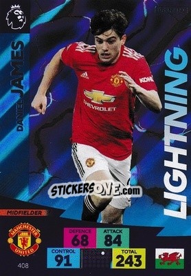 Sticker Daniel James - English Premier League 2020-2021. Adrenalyn XL n. 408 - Panini