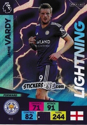 Sticker Jamie Vardy - English Premier League 2020-2021. Adrenalyn XL n. 411 - Panini
