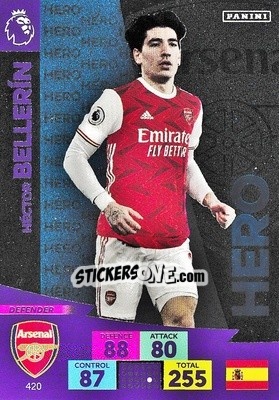 Sticker Hector Bellerin - English Premier League 2020-2021. Adrenalyn XL n. 420 - Panini