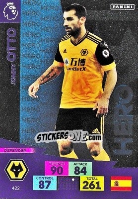 Figurina Jonny Otto - English Premier League 2020-2021. Adrenalyn XL - Panini