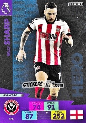 Sticker Billy Sharp - English Premier League 2020-2021. Adrenalyn XL n. 426 - Panini