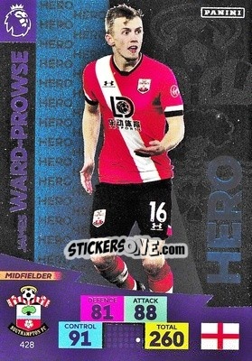 Sticker James Ward-Prowse - English Premier League 2020-2021. Adrenalyn XL n. 428 - Panini
