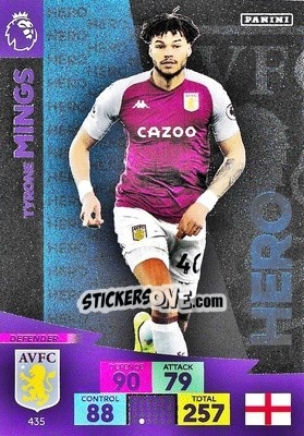 Sticker Tyrone Mings - English Premier League 2020-2021. Adrenalyn XL n. 435 - Panini