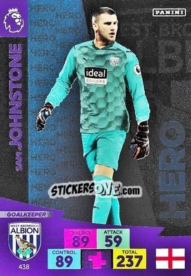 Sticker Sam Johnstone - English Premier League 2020-2021. Adrenalyn XL n. 438 - Panini