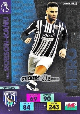 Sticker Hal Robson-Kanu - English Premier League 2020-2021. Adrenalyn XL n. 439 - Panini