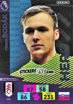 Sticker Marek Rodák - English Premier League 2020-2021. Adrenalyn XL n. 440 - Panini
