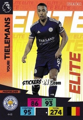 Sticker Youri Tielemans - English Premier League 2020-2021. Adrenalyn XL n. 448 - Panini