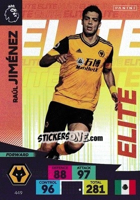 Sticker Raúl Jiménez - English Premier League 2020-2021. Adrenalyn XL - Panini