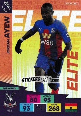 Sticker Jordan Ayew - English Premier League 2020-2021. Adrenalyn XL n. 456 - Panini