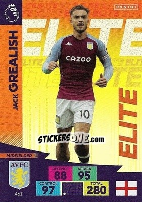 Figurina Jack Grealish - English Premier League 2020-2021. Adrenalyn XL - Panini