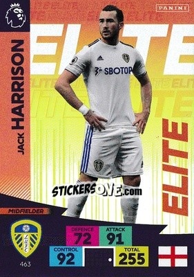 Sticker Jack Harrison - English Premier League 2020-2021. Adrenalyn XL n. 463 - Panini