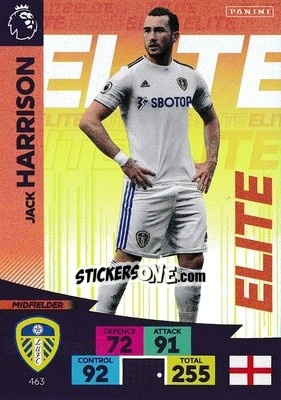 Figurina Jack Harrison - English Premier League 2020-2021. Adrenalyn XL - Panini