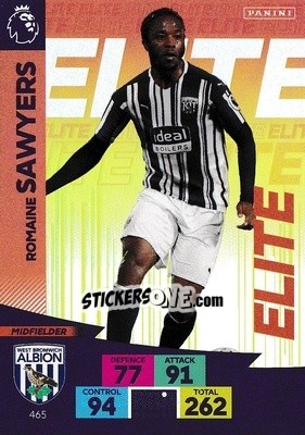 Cromo Romaine Sawyers - English Premier League 2020-2021. Adrenalyn XL n. 465 - Panini