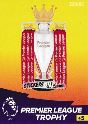 Sticker Premier League Trophy - English Premier League 2020-2021. Adrenalyn XL n. 468 - Panini