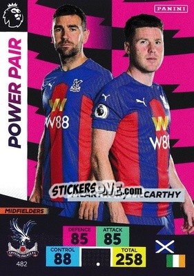 Sticker James McArthur / James McCarthy - English Premier League 2020-2021. Adrenalyn XL n. 482 - Panini