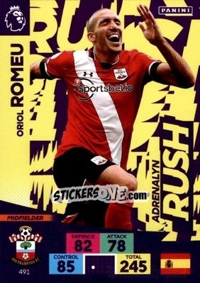 Sticker Oriol Romeu - English Premier League 2020-2021. Adrenalyn XL - Panini