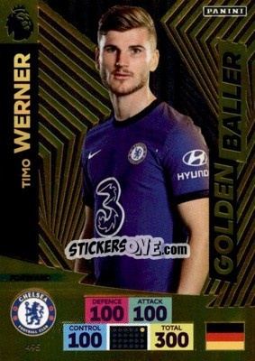 Sticker Timo Werner - English Premier League 2020-2021. Adrenalyn XL n. 495 - Panini