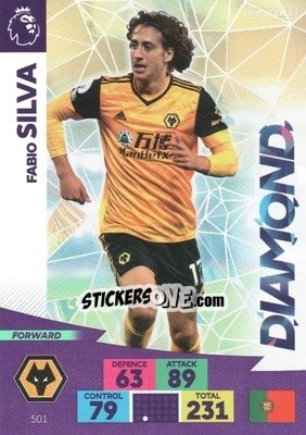 Sticker Fabio Silva - English Premier League 2020-2021. Adrenalyn XL n. 501 - Panini