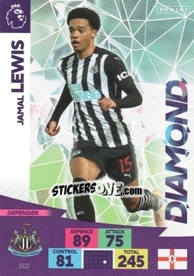 Sticker Jamal Lewis - English Premier League 2020-2021. Adrenalyn XL n. 502 - Panini