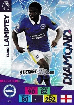 Figurina Tariq Lamptey - English Premier League 2020-2021. Adrenalyn XL - Panini