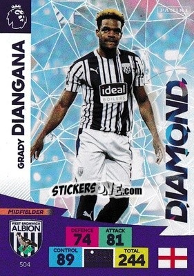 Sticker Grady Diangana - English Premier League 2020-2021. Adrenalyn XL - Panini