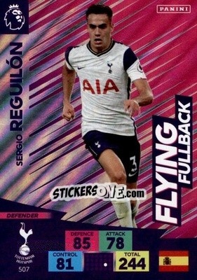 Cromo Sergio Reguilón - English Premier League 2020-2021. Adrenalyn XL - Panini