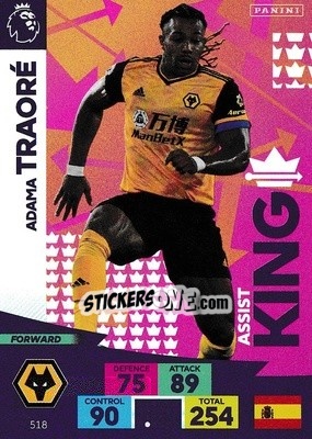 Sticker Adama Traoré - English Premier League 2020-2021. Adrenalyn XL - Panini