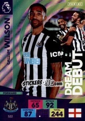 Sticker Callum Wilson - English Premier League 2020-2021. Adrenalyn XL n. 522 - Panini