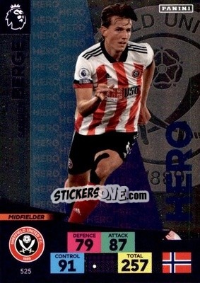Sticker Sander Berge - English Premier League 2020-2021. Adrenalyn XL n. 525 - Panini