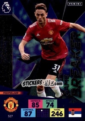 Sticker Nemanja Matic - English Premier League 2020-2021. Adrenalyn XL n. 527 - Panini